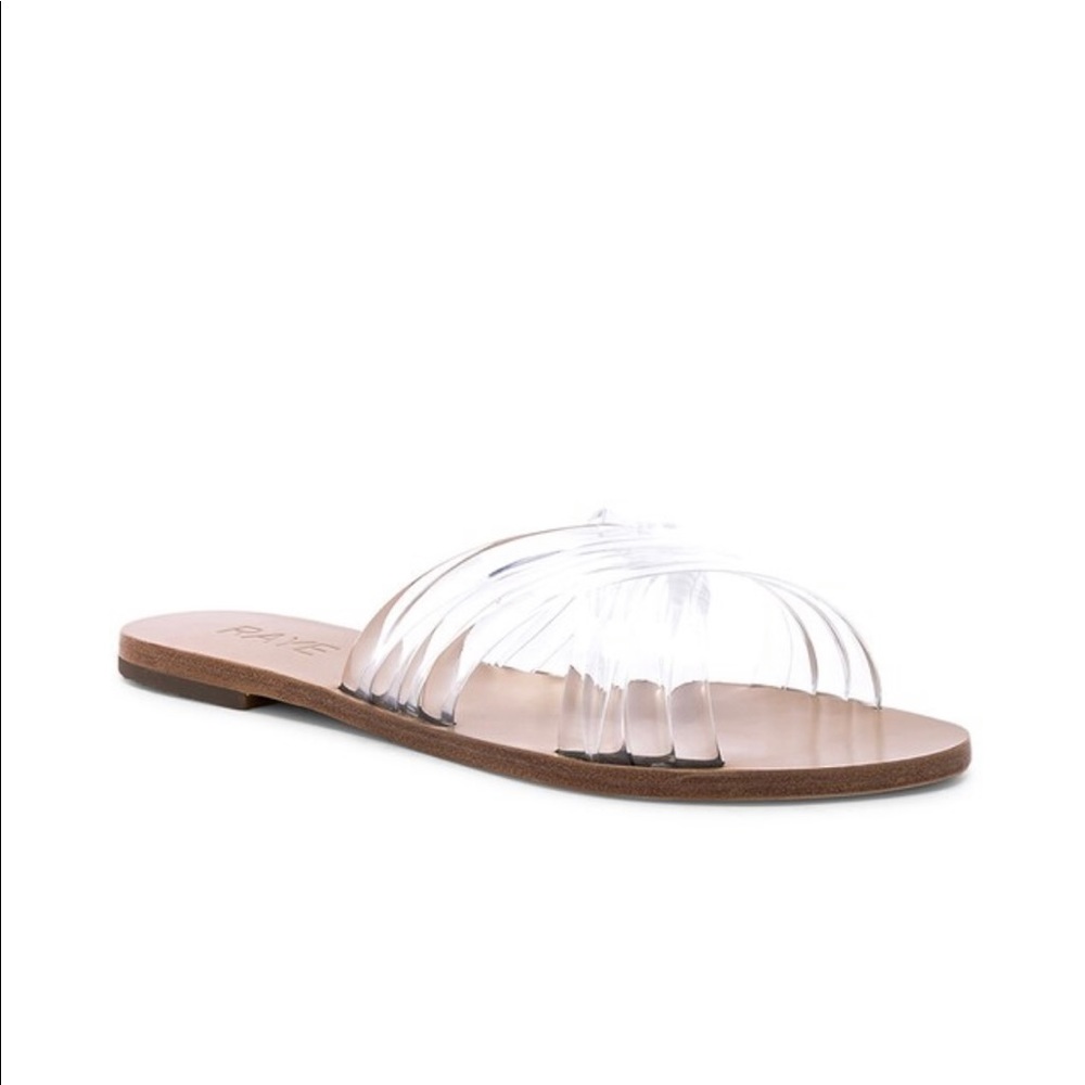 RAYE Clear strap sandals